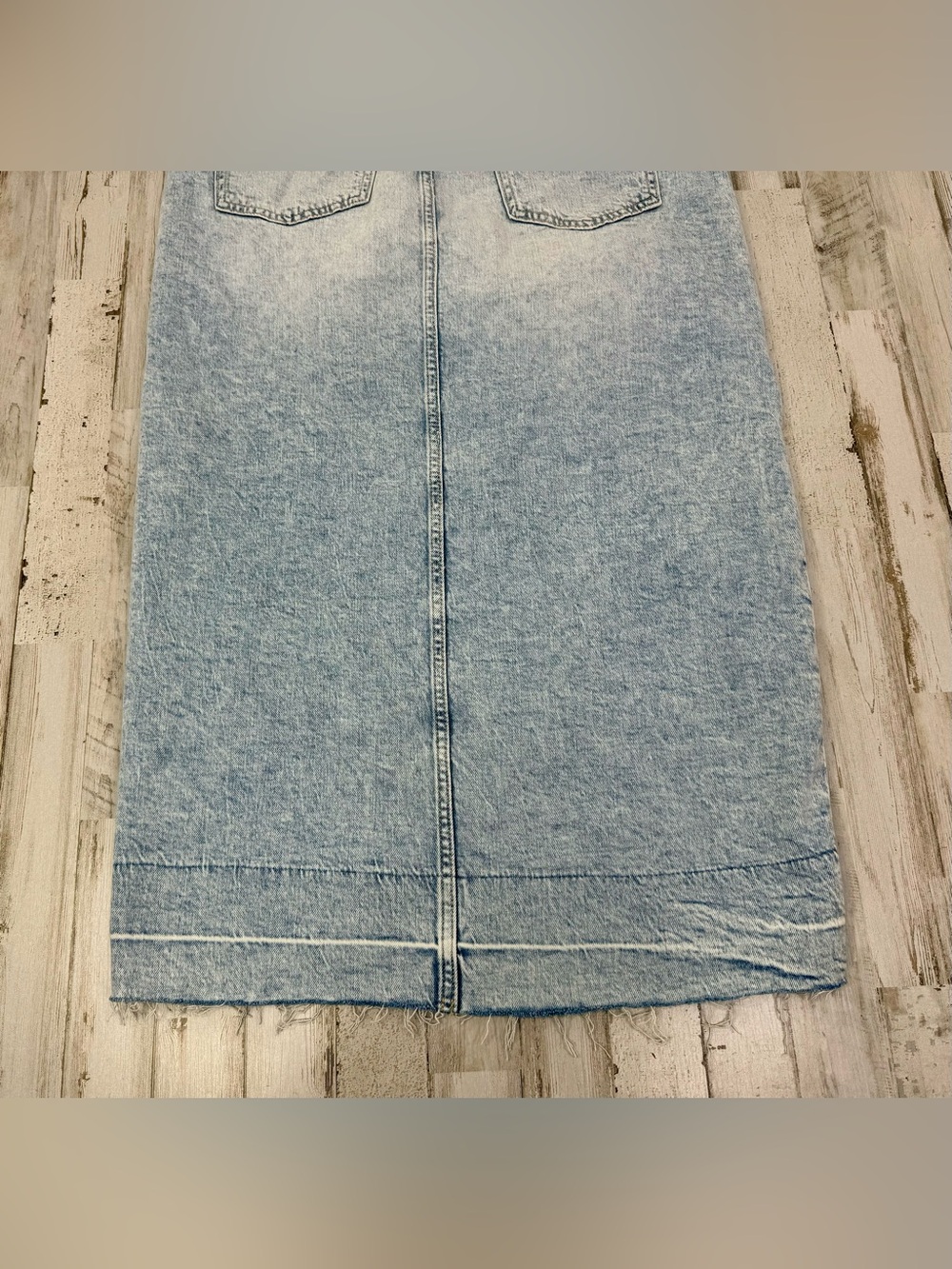 Vintage Gap Denim Skirt Womens 27/4 Long Blue Jean Skirt 5 Pocket Casual Y2K - Picture 13 of 13